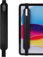 Vegan Leather Elastic Band Stylus Holder, Capacitive Pen Case for Tablets - Fits Most Capacitive Pens & Pencils(Black)