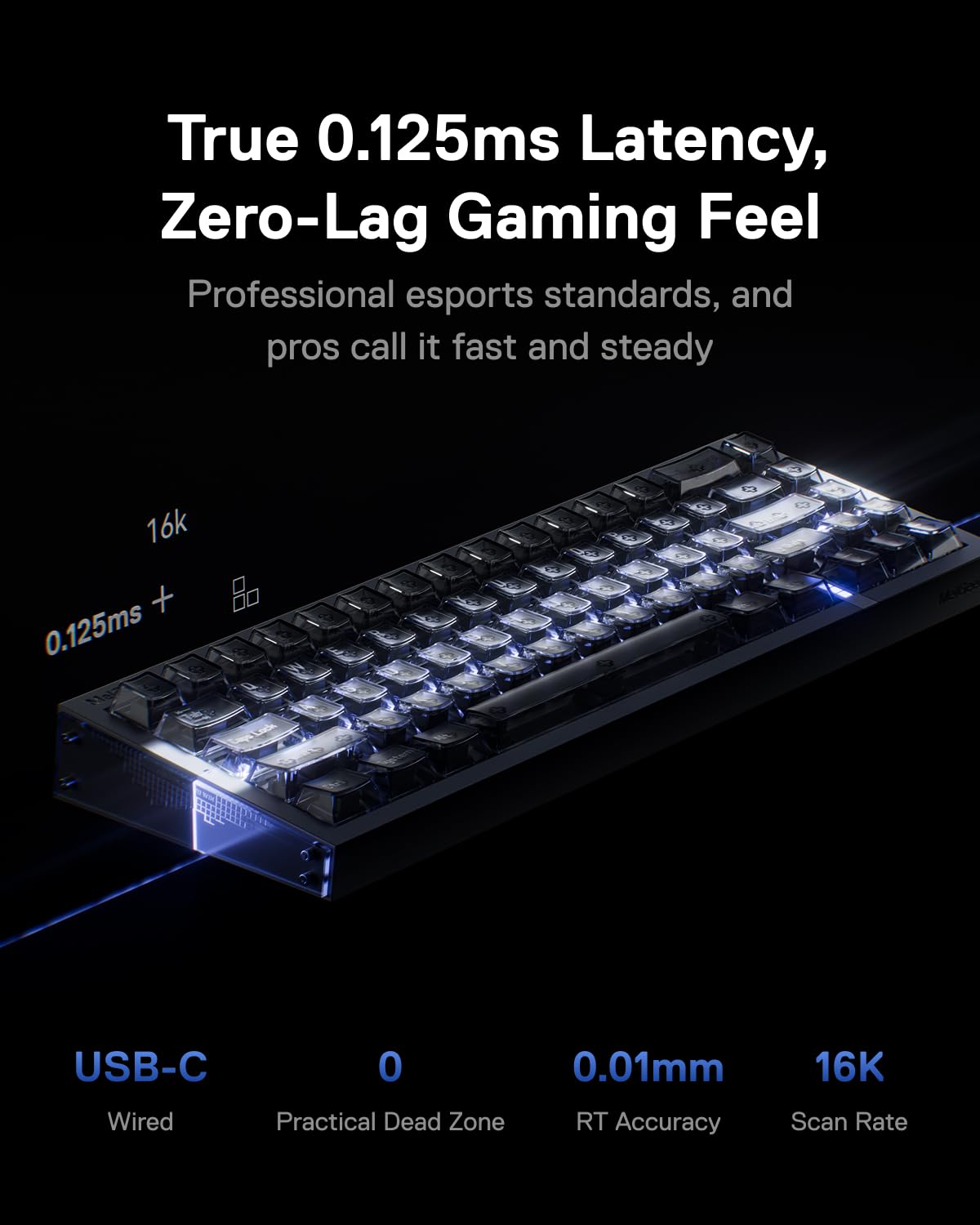 MelGeek REAL67 Wired Hall Effect Magnetic Gaming Keyboard | 65% Layout
