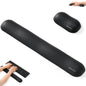 UnivoColors Design-Wave Wrist Rest, Artificial Sheepskin+Memory Foam+Ergonomic+Anti-Slip Gel, Resilience Support During Work and Gaming,Mouse Accessory,White