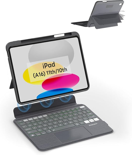 EIP Magnetix Keyboard Case for iPad 11th Gen 2025 & iPad 10th Gen 2022