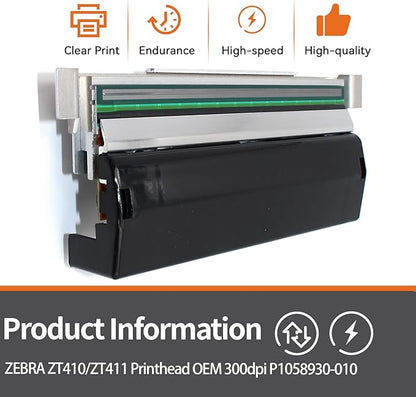 P1058930-010 New Printhead for Zebra ZT411 ZT410 Thermal Industrial Printer |High-Class-Replace| 300dpi