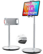 SAIJI iPad Stand for Desk - Height Adjustable & Weighted Base Phone Holder