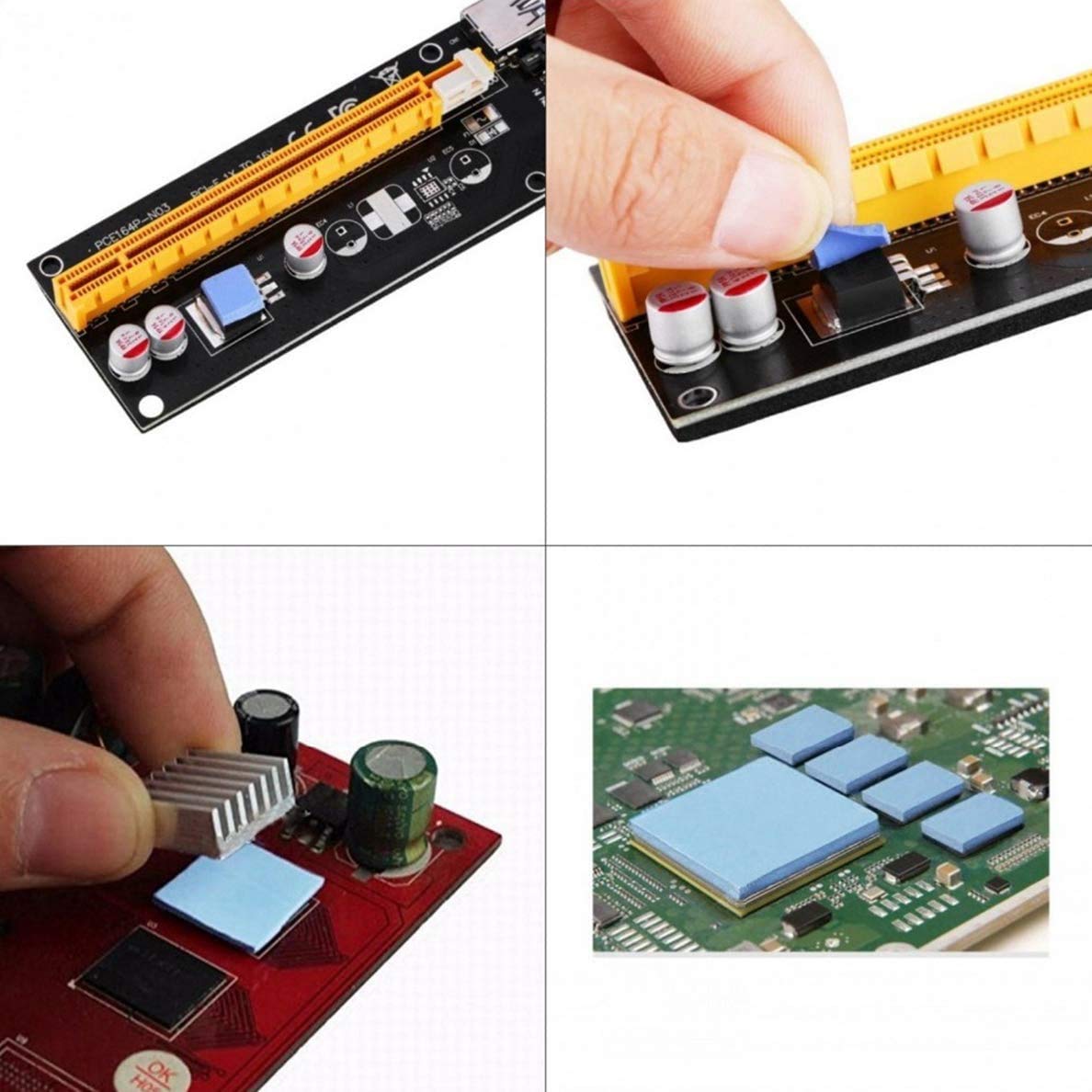 AIYUNNI Thermal Pad, 100x100x1mm Highly Efficient 6.0 W/mK, Insulated Heat Resistant Silicone Pad for IC SSD CPU GPU Heat Sink LED Cooling
