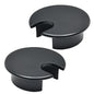 Desk Grommet 1-3/8" (35 mm), 2 Pcs Brushed Silver Desk Cord Hole Cover