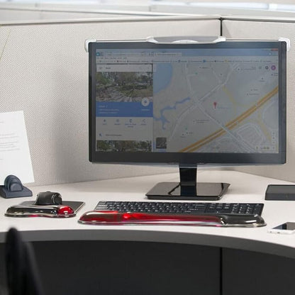 Kensington Duo Gel Mouse Pad with Wrist Rest - Red (K62402AM)