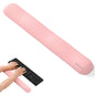 UnivoColors Design-Wave Wrist Rest, Artificial Sheepskin+Memory Foam+Ergonomic+Anti-Slip Gel, Resilience Support During Work and Gaming,Mouse Accessory,White