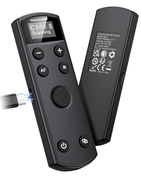 Hanpusen Wireless Rechargeable Camera Remote Control for Sony ZV-1F, ZV-E10