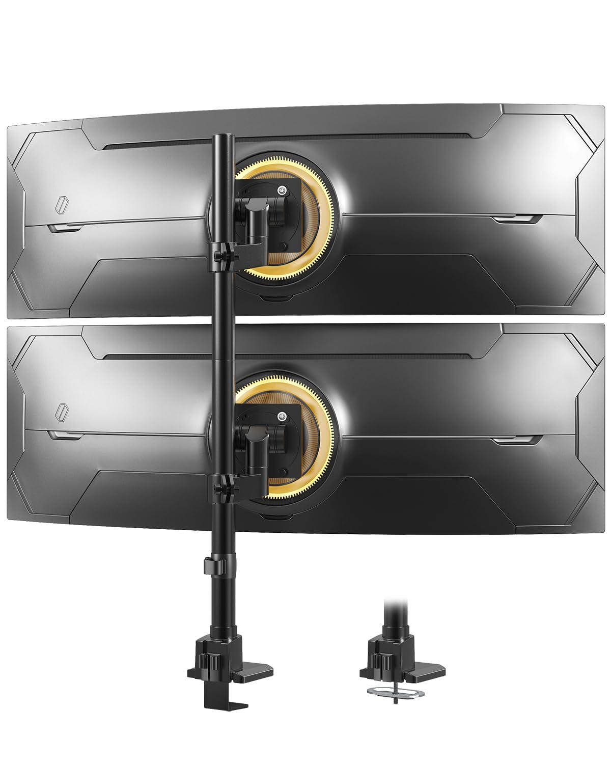 Dual Ultrawide Monitor Mount for 24-57'' Screens, Max Load 59.4 lbs per Arm