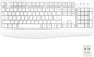 EDJO Wireless Keyboard, 2.4G Ergonomic Full Size Wireless Computer Keyboard with Wrist Rest for Windows, Mac OS Desktop/Laptop/PC（White）