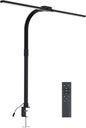 Full Spectrum LED Desk Lamp, Sun Lamp 15W Eye-Caring Table Light with CRI≥95, Flicker-Free, Low Blue Light, 2700K-6500K, Stepless Dimming, 360° Arm, Clamp Base for Office & Study