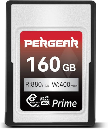 Pergear VPG200 Professional 160GB CFexpress Type A Memory Card, Up to 880MB/s Read Speed & 900MB/s Write Speed for 4K 120P,8K 30P Recording