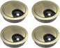 uxcell Cable Hole Cover, 2Inch/50mm Zinc Alloy Desk Wire Cord Cable Grommets Hole Cover for Office PC Desk Cable Cord Organizer, 4Pcs Bronze Tone