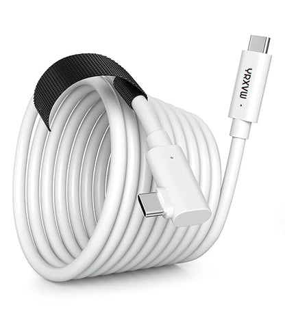 YRXVW Link Cable 16FT Compatible with Meta/Oculus Quest 3S, Quest 3, Quest 2/Pro, PICO 4 Accessories VR Headsets, Charging Cord and High Speed Data Wire, Charging Cable for Steam Gaming PC (16FT)