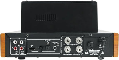 Rockville BluTube WD 70W Tube Amplifier/Home Stereo Receiver, Bluetooth, HDMI, Optical, for Audiophiles and Home Theater Enthusiasts