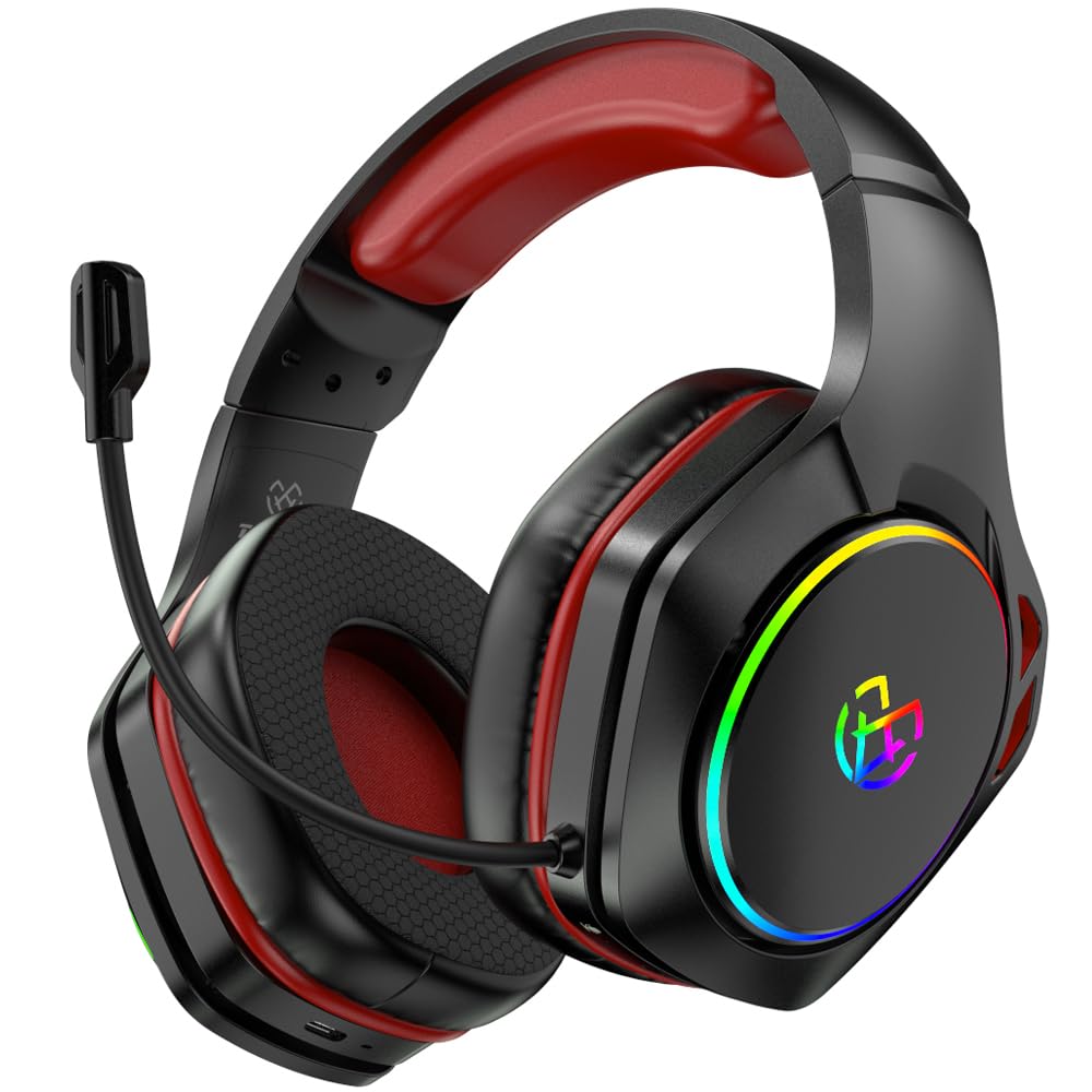 Tatybo Wireless Gaming Headset for PS5 PC, Dual Mode, Low Latency, Black