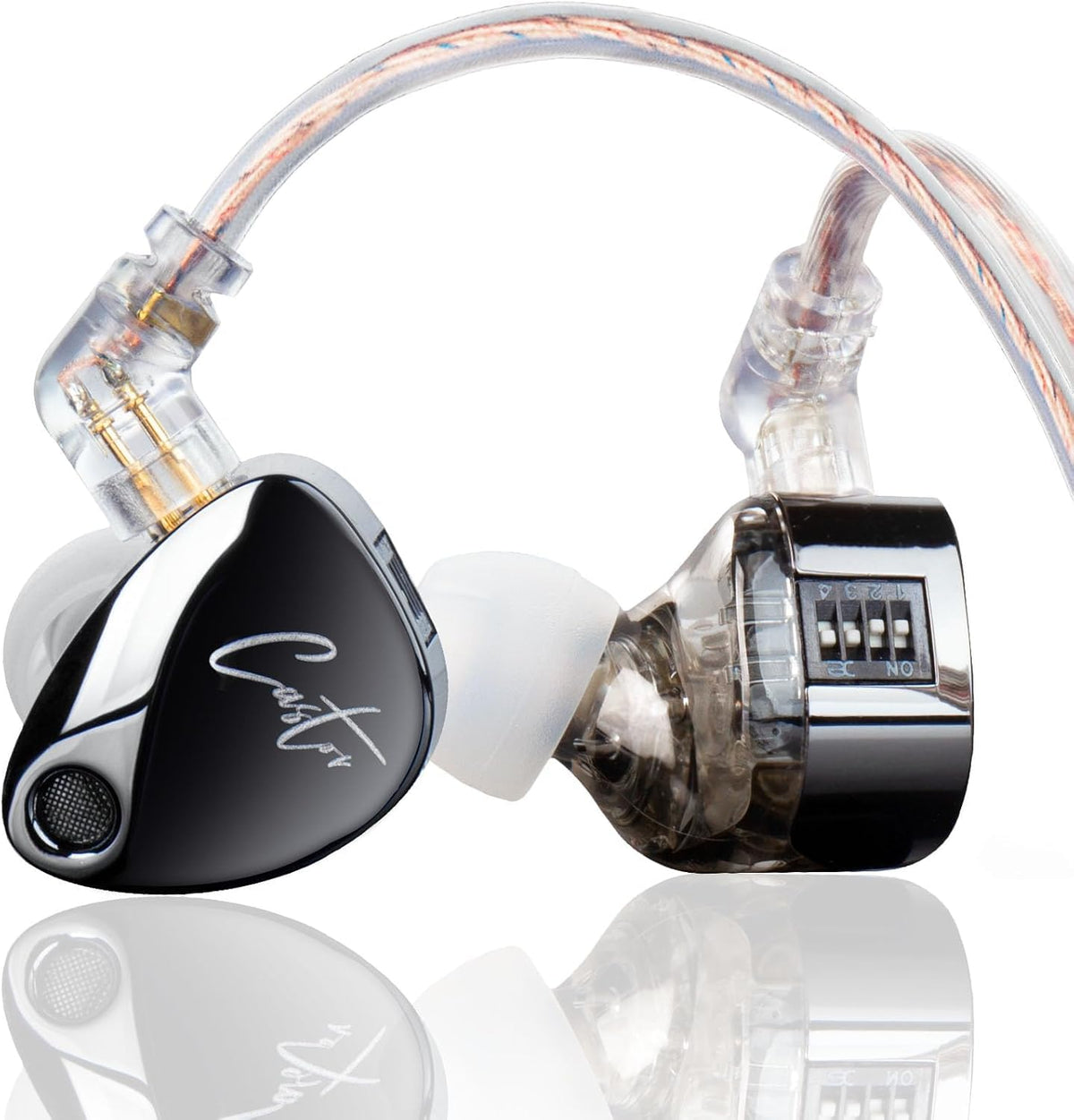 KZ EDX Pro in Ear Monitor Headphones KZ IEM Earphones Dual DD HiFi Stereo Sound Stage Earphones Wired Noise Cancelling Gaming Earbuds for Musicians Singer Audiophiles