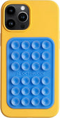 Classic - Silicone Suction Phone Case Adhesive Mount - Hands-Free, Strong Grip Holder for Selfies & Videos - iPhone & Android Compatible - 2.25″ x 3.25″, Baby Blue Jay