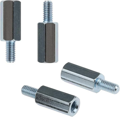 Kado Wall Mount Spacer Adapter Set for Desktop/Portable Monitor, 16pcs M4x14mm Hex Stainless Steel Standoff Spacer Screw Nut Bolt Motherboard Prototyping Accessories for PCB, Computer & Circuit Board