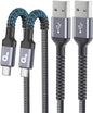 USB C Cable 10FT, 2Pack Long USB A to USB C Charger Cable, Type C Cable 3A Fast Charging Upgraded Extra Durable Braided USBC Cord Compatible with iPhone 16 15 Pro Max/Samsung Galaxy S23/LG and More