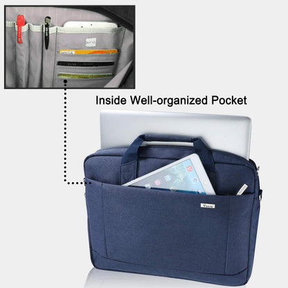 Voova 17.3-17 Inch Laptop Bag, Computer Bag, MacBook Bag, Blue