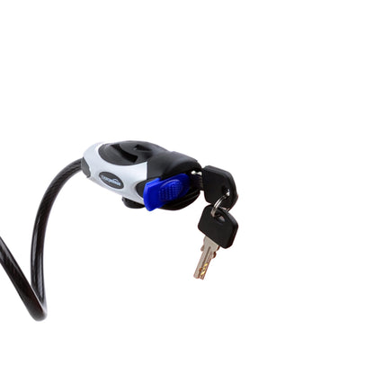 Weather Resistant Bike Security Cable Lock, 70 inches Length, 8mm Diameter, Black