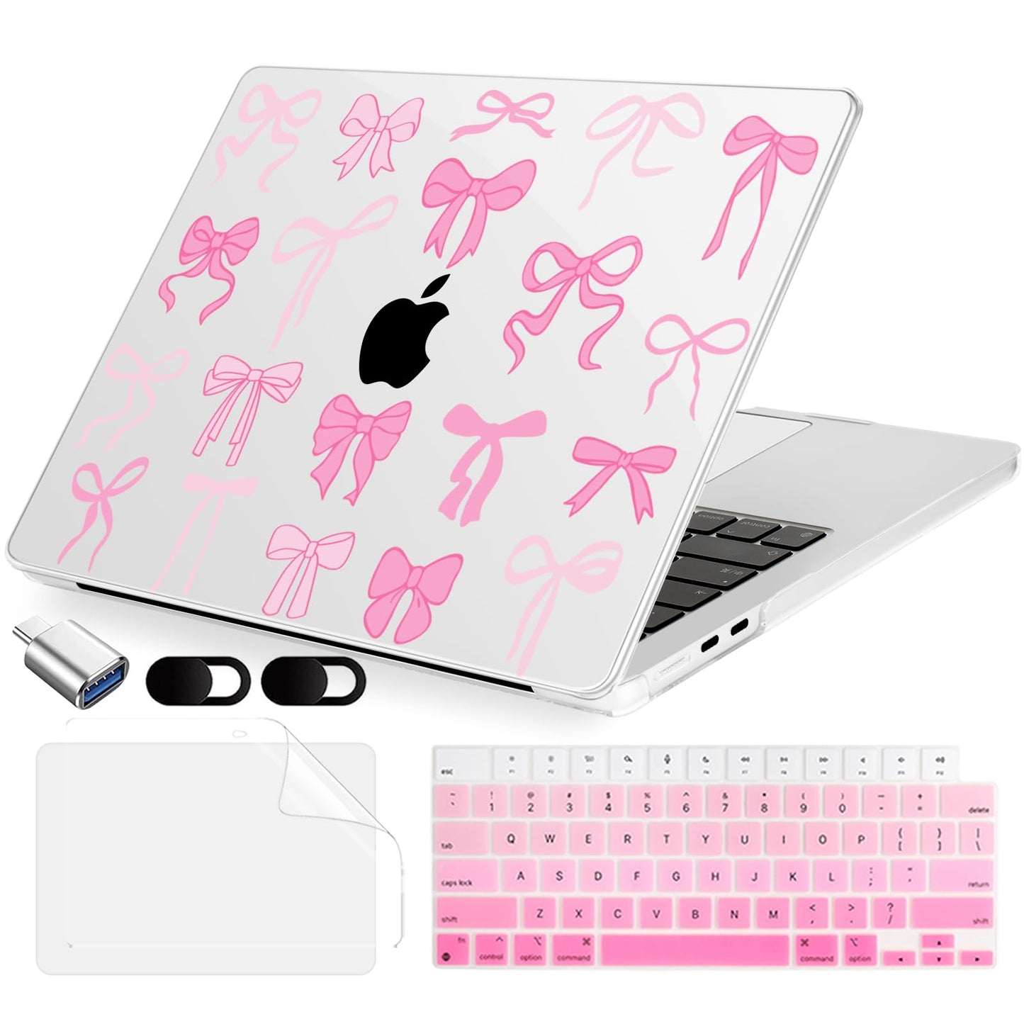 MecBevia Compatible with MacBook Air 13 inch Case M5 M4 M3 M2 2026-2022