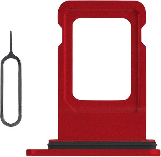 Risidamoy for iPhone XR Red Single SIM Card Tray Slot Replacement