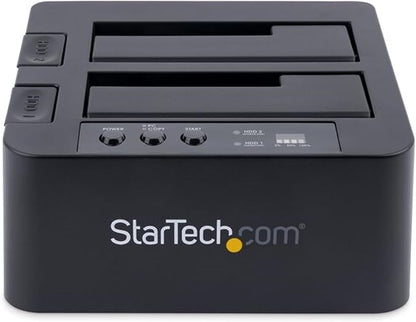 StarTech.com Dual-Bay USB 3.0 to SATA and IDE Hard Drive Docking Station, USB Hard Drive Dock, External 2.5/3.5" SATA III/IDE, SSD/HDD Docking Station, Hot-Swap Drive Bays, Top-Loading (UNIDOCKU33)