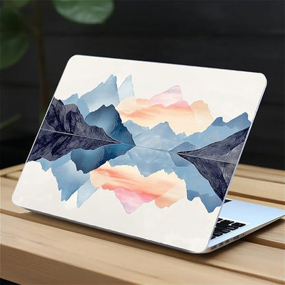 Compatible with MacBook Air 13.3 13.6 Inch Case 2022 2021 2020 2019 Plastic Hard Shell Case Cover,13.6 Air (A2681) M2 2022, Mountains and Water
