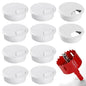 Desk Grommet 2 Inch (50 mm) 10 Pieces, Desk Hole Cover for Cables White, ABS Plastic Grommet Hole Cover with Hole Saw for Wires Cables Through The Countertop by XIOGZAXI