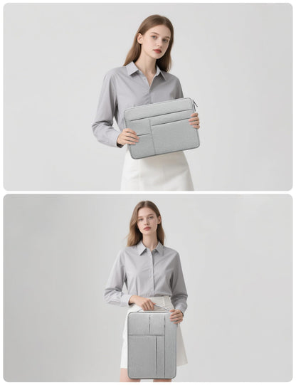 HYZUO 13.3-14 Inch Laptop Case Sleeve Bag for MacBook Pro 14 M5, Light Gray