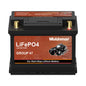 Group 27 12V 80Ah Lithium Battery, LiFePO4 Automotive Battery with 1300CCA, Lightweight Lead-Acid Replacement for Cars, Trucks & SUVs