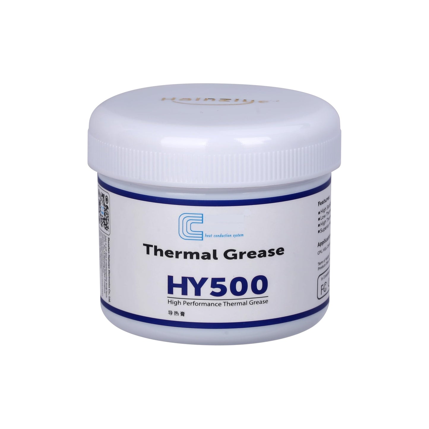 HY500-100g CPU Thermal Heatsink Grease Paste Compound Thermal Conductivity: >1.93W/m-k Carbon Based High Performance for CPU PC GPU -100 Grams