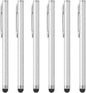 PATIKIL Stylus Pens for Touch Screens, 6 Pcs High Precision Universal Bling Stylus Crystal Metal Capacitive Pen for Touch Screen Devices Phone Tablets Laptop, Silver