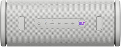 Sony ULT Field 5 Wireless Portable Bluetooth Speaker, IP67 Waterproof, Dustproof, and Rustproof with Enhanced Bass, 25 Hour Battery, 360° Party Light, and Shoulder Strap (SRSULT50W), Off White