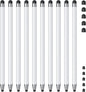 Stylus (10Pcs), Stylus Pen for Touchscreen, High Precision and Sensitivity Stylus Pen for iPad/iPhone/Samsung/Android Smartphone and Tablets, Compatible with All Capacitive Touch Screen (White)