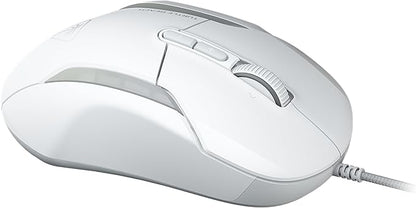 Turtle Beach Kone II – Wired Ergonomic RGB Gaming Mouse, 26K DPI Optical Sensor, 100M Click Life Optical Switches, 23 Customizable Inputs, 4D Scroll Wheel, Pure PTFE Glides - Arctic White