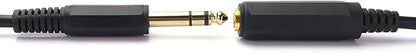 Disino 1/4 Inch Male to Female Stereo Extension Cable Gold Plated Quarter inch Headphone Extension Cable Cord- 6FT/1.8 Meters