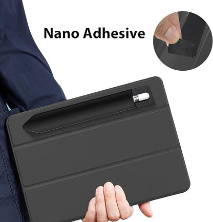 Doormoon Pencil Holder for iPad 2018 (6th Gen)/ iPad Air 9.7 / Pro 10.5" 12.9", Detachable Elastic Apple Pencil 2nd Gen Leather Sleeve Pocket Pouch (Black x 2)