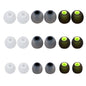 MMYQXI Earbud Replacement Tips Silicone Earbud Covers Fit for in-Ear Headphones (Inner Hole 3.8mm -5.1mm) 9 Pairs S/M/L
