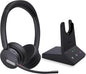 Yealink WH64 Dual UC DECT & Bluetooth Wireless Headset, 606ft Range,Zoom Certified, On Ear Work Headphones with 3X Noise Cancelling Mic, 32 Talk Time, Office Desk IP Phone, PC,Computer