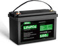 HQST LiFePO4 Battery 100ah Lithium Battery, 12V Lithium Iron Phosphate Battery Deep Cycle Marine Battery, 10 Year Lifetime with Low & High Temp Protection for RV, Trolling Motor, Boat