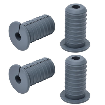 EASYEAH 2pc Black Starlink Cable Grommets 1" Silicone Wire Hole Grommet
