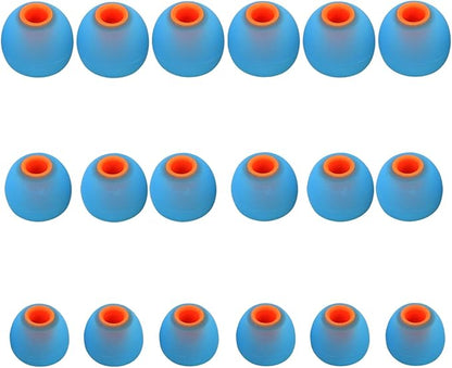 Earbud Replacement Tips Silicone Earbud Tips Earbud Caps Fit for in-Ear Headphones (Inner Hole 3.8mm -5.1mm) Earbud Rubber Tips Ear Tips 9 Pairs S/M/L