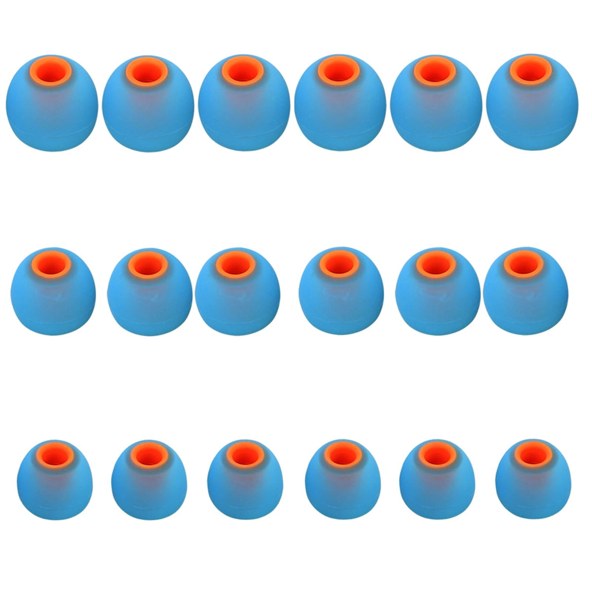 MMYQXI 54 PCS Silicone Replacement Earbud Tips Earbud Cap Eartips Fit for in-Ear Earbuds(Inner Hole 3.8mm -5.1mm) Headphones Earbud Rubber Tips S M L