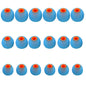 MMYQXI 54 PCS Silicone Replacement Earbud Tips Earbud Cap Eartips Fit for in-Ear Earbuds(Inner Hole 3.8mm -5.1mm) Headphones Earbud Rubber Tips S M L