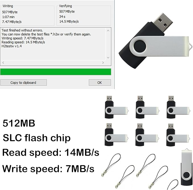 lcwamy 512MB Flash Drives 100 Pack USB Drives Bulk USB Flash Drive 100 Pack Flash Drive Bulk Thumb Drive Pendrive CupShadow USB(Black, No Logo)