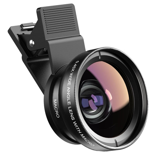 Apexel Phone Camera Lens, 2 in 1 Cell Phone Clip-on Lens Kit