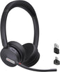 Yealink BH70 UC Wireless Bluetooth Headset with Microphone for Work, up to 35h Talking Battery, Teams UC Compatible Headsets for Computer Mobile, 147g Lightweight Headphone for Open Office 50m Range