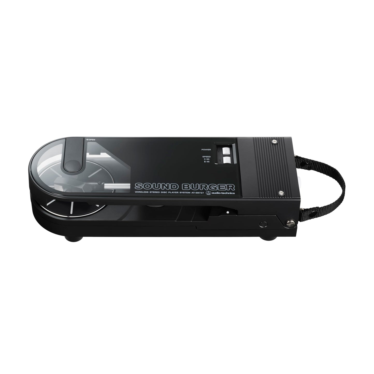 Audio-Technica AT-SB727 Sound Burger Portable Bluetooth Turntable, Black